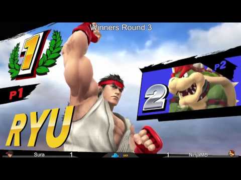 Smash 4 @ UCI #30 - Sura [Mario, Ryu] vs NinjaMB [Bowser]