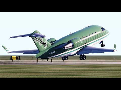 Aggressive Takeoff Ends in Disaster at Wichita Airport - Challenger 604 Test Flight