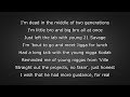 J. Cole - Middle Child (Lyrics) J. Cole - Middle Child (Lyrics)