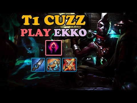 T1 CUZZ PLAYS JUNGLE EKKO VS GRAVES - KR DIAMOND PATCH 10.21