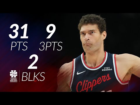 Brook Lopez 31 pts 9 threes 2 blks vs Blazers 25/26 season