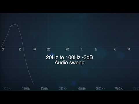 20Hz to 100Hz -3dB Audio sweep