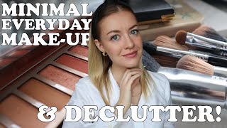 Minimal make-up look | Everyday simple make-up & make-up collection declutter