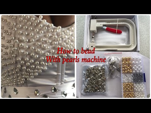 How To Bead With  The Beading Machine And Fix Rhinestones /DIY/ beginners friendly