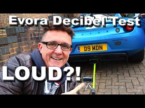HOW LOUD IS MY STOCK LOTUS EVORA S? | TRACK DAY EXHAUST DECIBEL TEST!!!