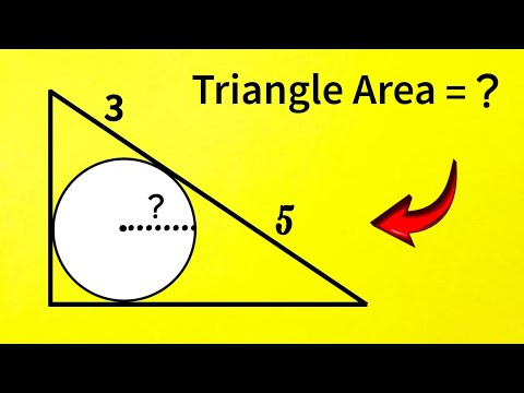 Eine schöne Geometrieaufgabe – Kannst du die Fläche des Dreiecks berechnen?