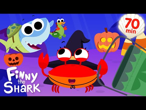 Hello My Friends + More | Kids Halloween Songs Plus Classroom Fun | Finny The Shark
