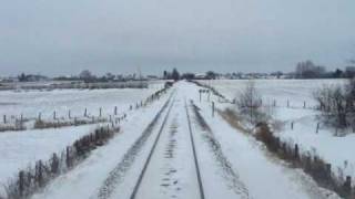 preview picture of video 'Mit dem 648 Lint auf der Strecke Kiel - Flensburg durch den Schnee (Teil 1)'