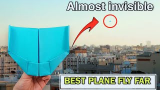 How to fold a Paper Airplane that flies far 1000 FEET || Paper Plane Easy