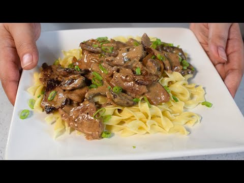 Quick and Easy Classic Beef Stroganoff Recipe | The best Classic Beef Stroganoff