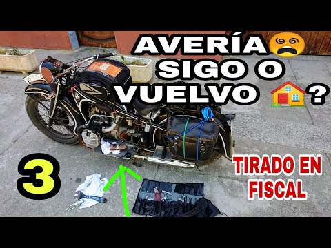 #3 ⛰️ TRANSPIRENAICA AVERIADO☹️SIN BUJÍAS 💥Y SE VA EN CURVA PELIGROSA… Moto BMW R12 año 1935