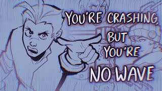 you're crashing, but you're no wave (ace attorney animatic)