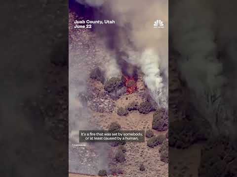 Wildfire forces evacuations in central Utah