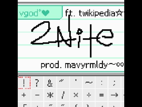 virgingod* - 2NITE ft. twikipedia 🌃(prod. mavyrmldy) [w/lyrics ENG/PT-BR]