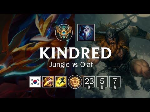 Kindred Jungle vs Olaf - KR Master Patch 8.24