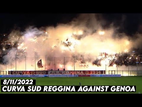CURVA SUD REGGINA AGAINST GENOA || Reggina vs Genoa 8/11/2022