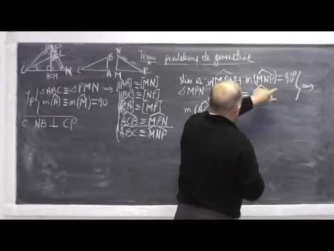 2/2 Lectia 479 - Linii importante in triunghi si concurenta lor - Probleme - Clasa 6