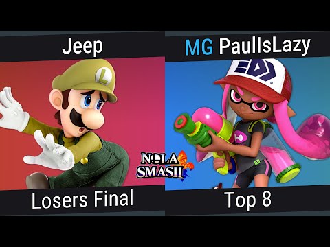 Jeep (Luigi) vs PaulIsLazy (Inkling) - Losers Finals - NOLA Smash Weekly #346