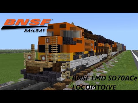Insane Minecraft Train Build: BNSF EMD SD70ACe