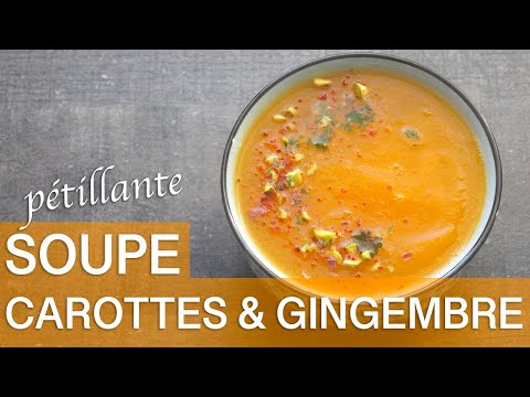 Recette Soupe de carottes au gingembre