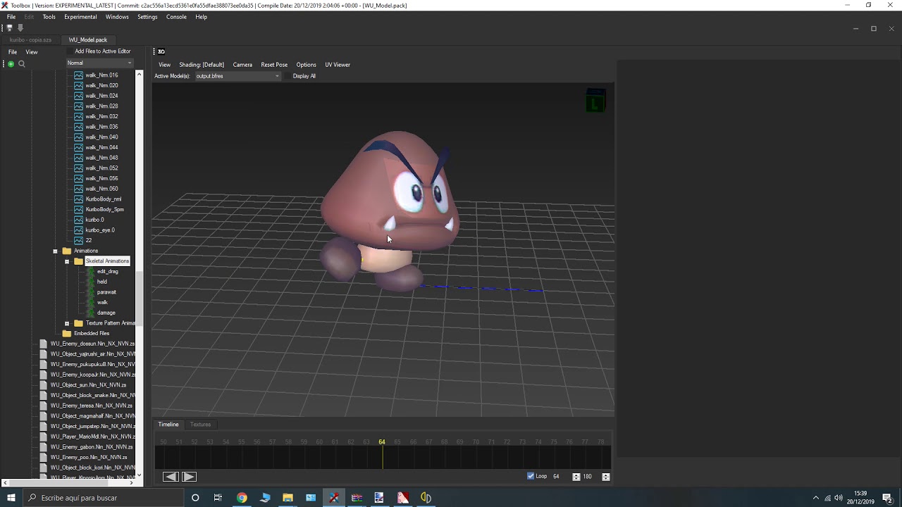 [TEST] 3D Model Goomba in SMM2 NSMBU Gamestyle