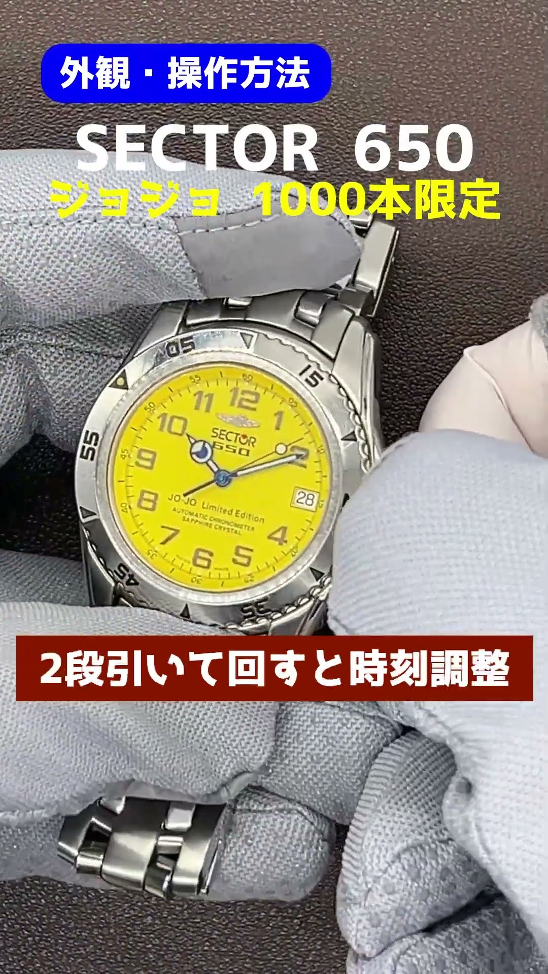 S-1240| セクター 650 ジョジョ リミテッドエディション Ref.2623.265