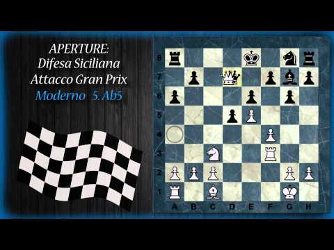 Aperture di Scacchi 14 - Difesa Siciliana - Attacco Gran Prix 5.Ab5