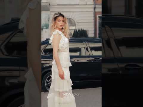 100% предоплата, Платье женское длинное дизайнерское вечернее коктейльное, с кружевом, Молочный, S - фото 1 - id-p2582274560