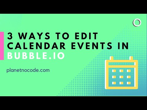 3 ways to edit calendar events in Bubble.io thumbnail