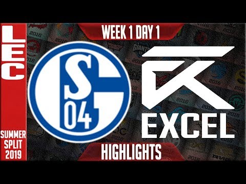 S04 vs XL Highlights \ LEC Summer 2019 Week 1 Day 1 | Schalke 04 vs Excel