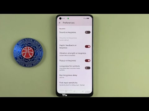How to turn on/off Vibrate when typing on the OPPO Reno7 Android 13