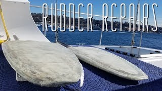 Onboard Lifestyle ep. 54 Rudder Repairs On Our Catamaran (Part 1)