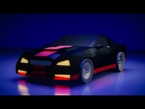 Low Poly Sports Car - Created In Blender 2.8