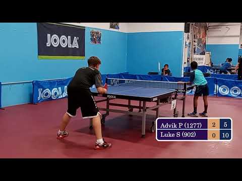 Advik Pradhan (1277) vs Luke Sutherland (902) - JOOLA Summer Open at ICC on 5-14-2022