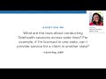 What are the laws about conducting Telehealth sessions across state lines? - Ask the Experts