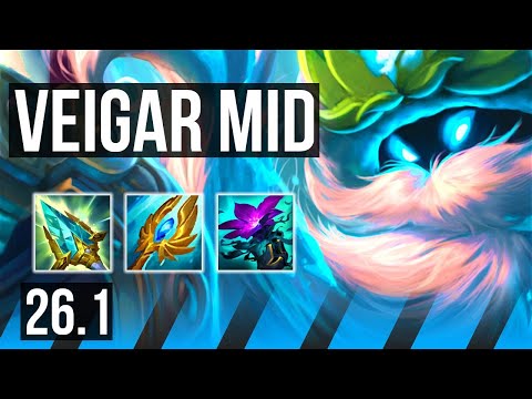 VEIGAR vs YASUO (MID) | Good KDA: 9/1/8 | EUW Master | 26.1