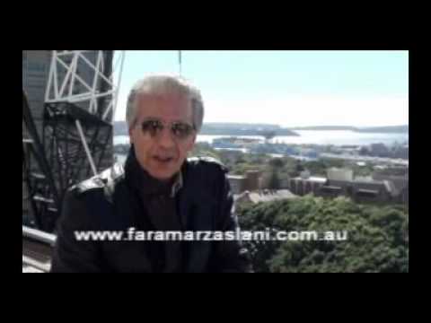 Faramarz Aslani arrives in Sydney Australia 2012