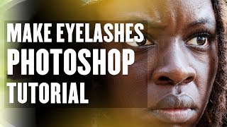 How To Make Eyelashes in Photoshop + Custom Brush