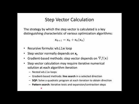 Optimization Numerics 1: Numerical Algorithms [Engineering Design Optimization Foundations]