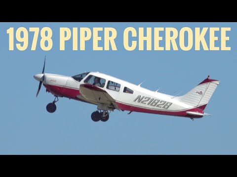 1978 Piper Cherokee N2182B BEAUTIFUL Takeoff Springfield IL Flying 20 Club