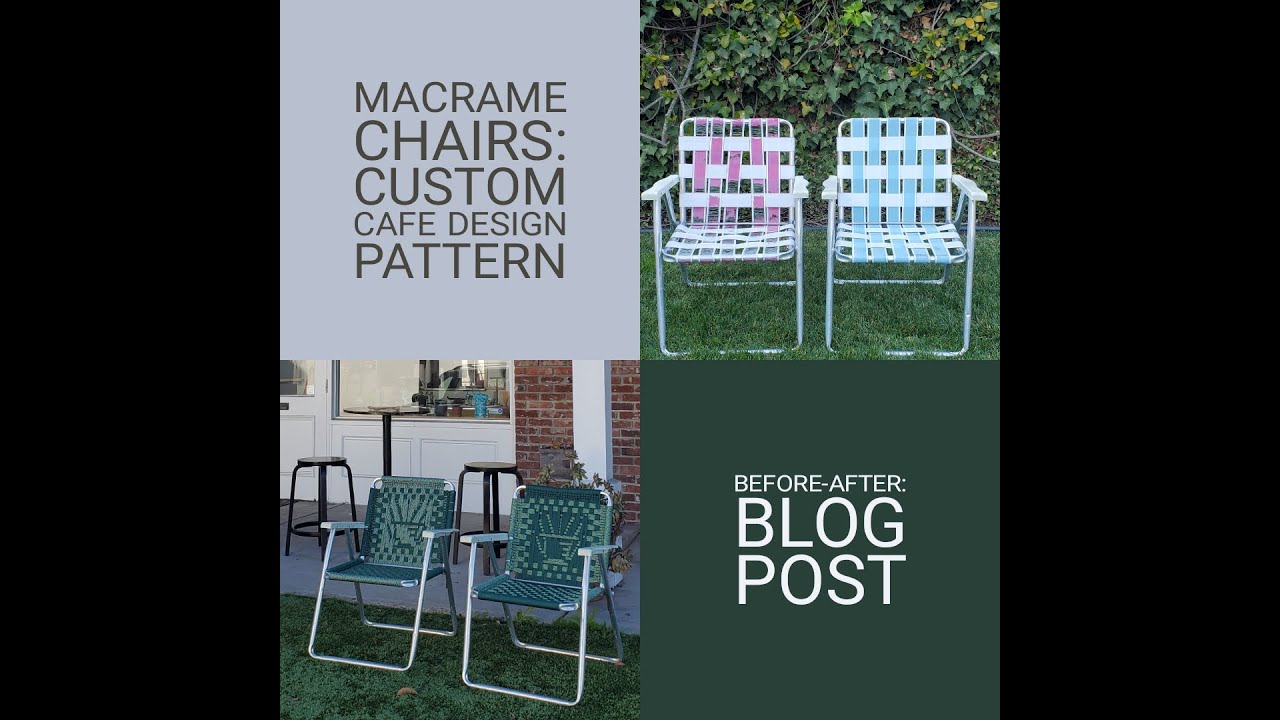 3 Helpful Tools You Need To Create Your Own Macrame Chair with Custom Cafe Logo//FinishYourCrafts🧶🌞