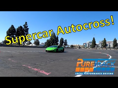 Huracan Performante / AMG GT-R / GT3 RS / GT3 / Tesla Supercar Autocross! PureTrack Top Five Fastest