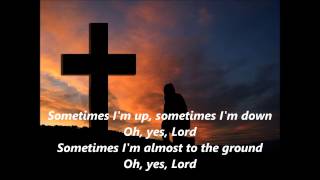 NOBODY KNOWS The TROUBLES I’VE SEEN words lyrics text SPIRITUAL sing along song Worship Video