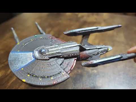 The 2 Titans - 3D printed USS Titan A models - Star trek picard session 3