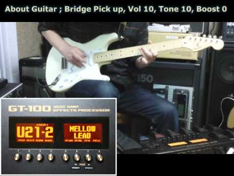 Compared BOSS GT-100 with POD HD in several preset crunch sounds.