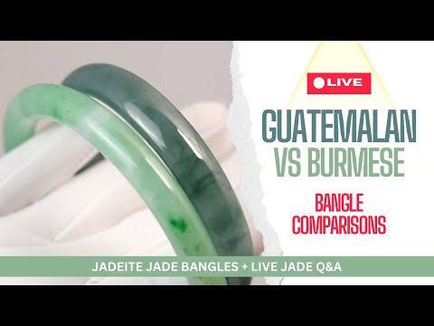 Guatemalan Vs Burmese Jade Bangles | Color and Price Side-by-Side Comparisons