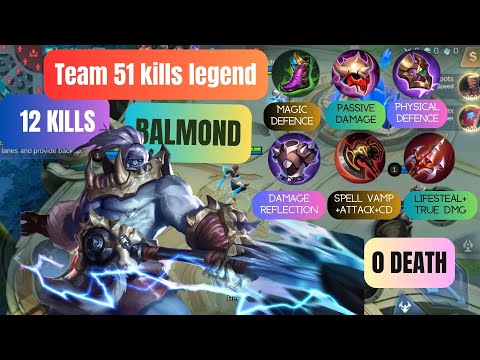 mobile legends balmond jungle build 12 kills tank gameplay tutorial #mlbb #mobilelegends