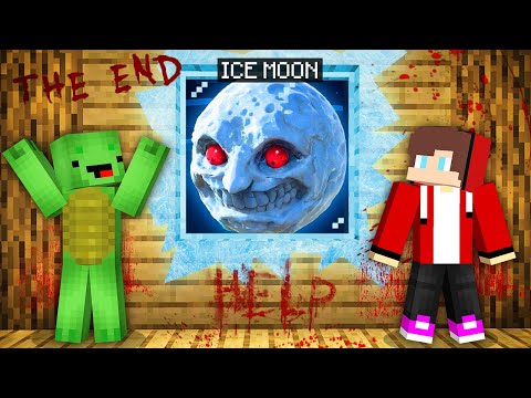 Minecraft Challenge: Hide from Scary Ice Lunar Moon!