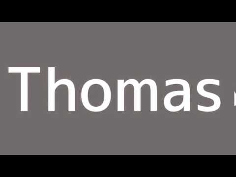 How to say Thomas in Spanish