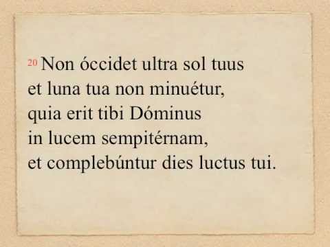 TNat.Epiph. - Is 60, 1-22 (tonus sollemnis)